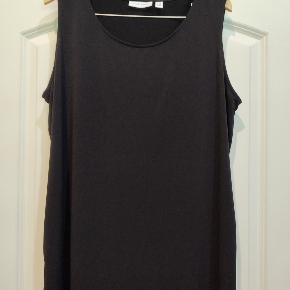 Susan Graver Classic Black Tank Top